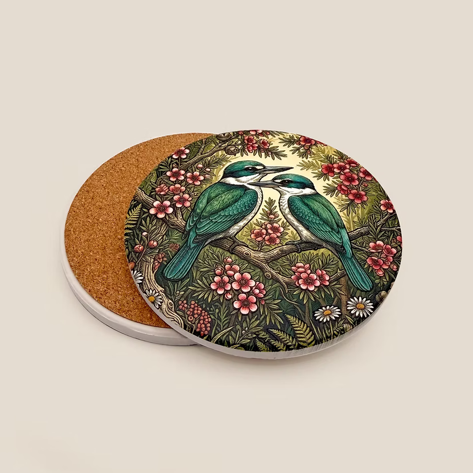 NZ Heritage Single Coaster - Kingfisher