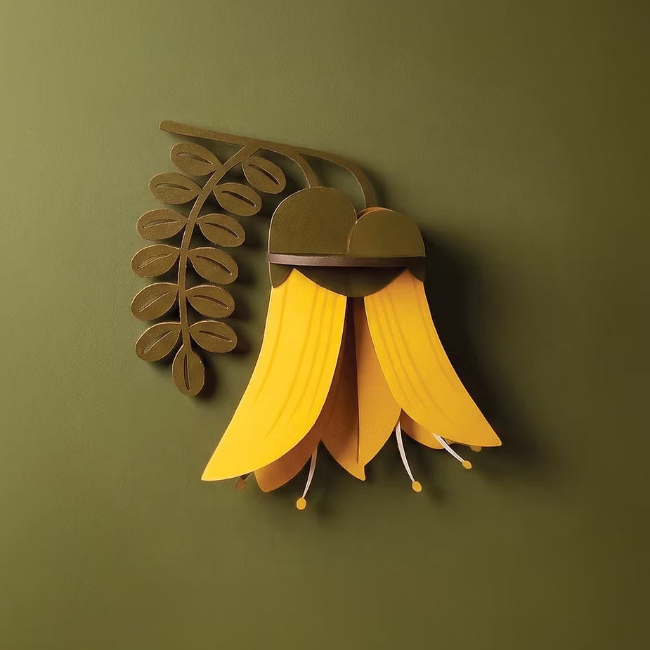 Wooden Wall Art - Kōwhai