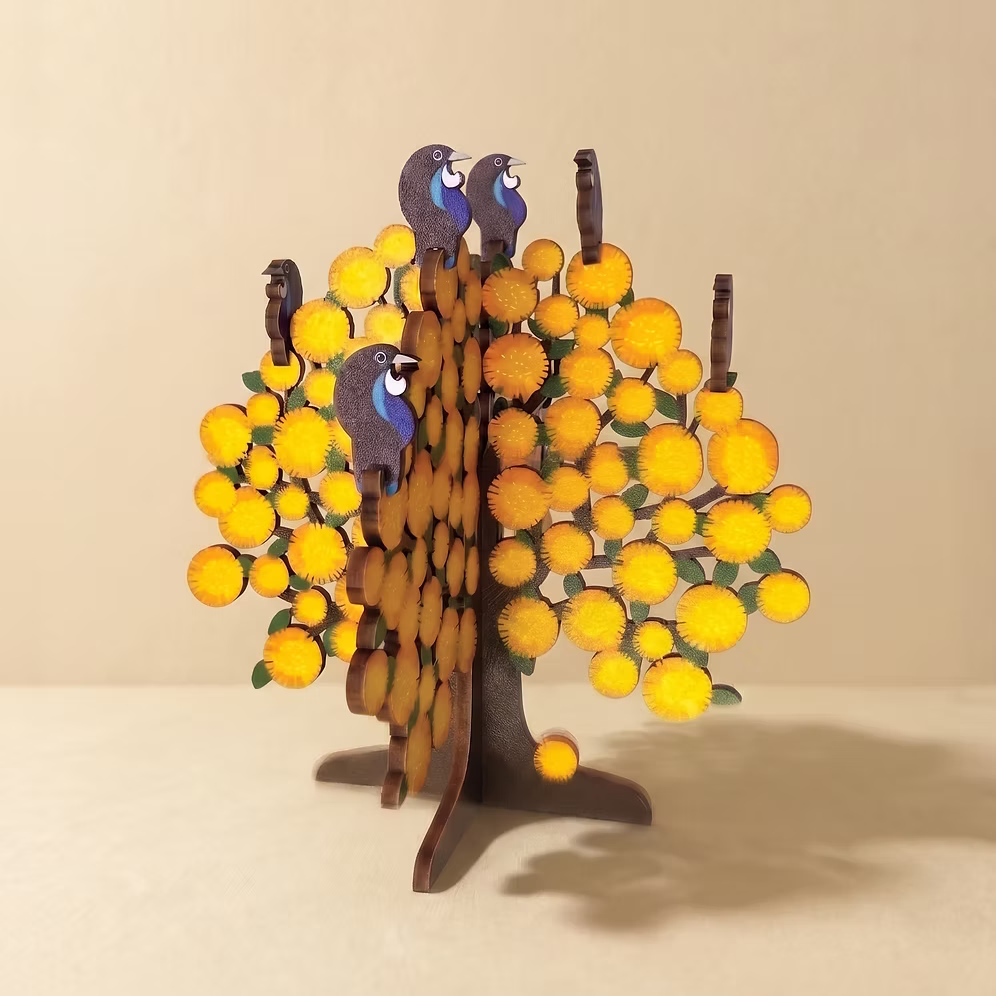 Pop Out Art - Wattle Tree & Tuis