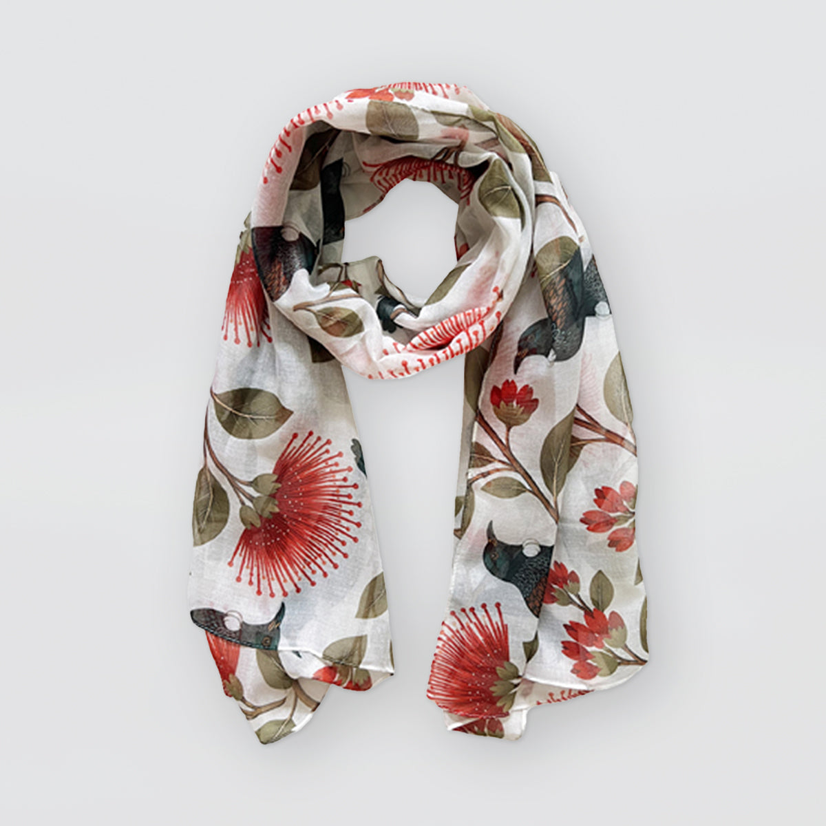 NZ Scarf - Pōhutukawa Serenade