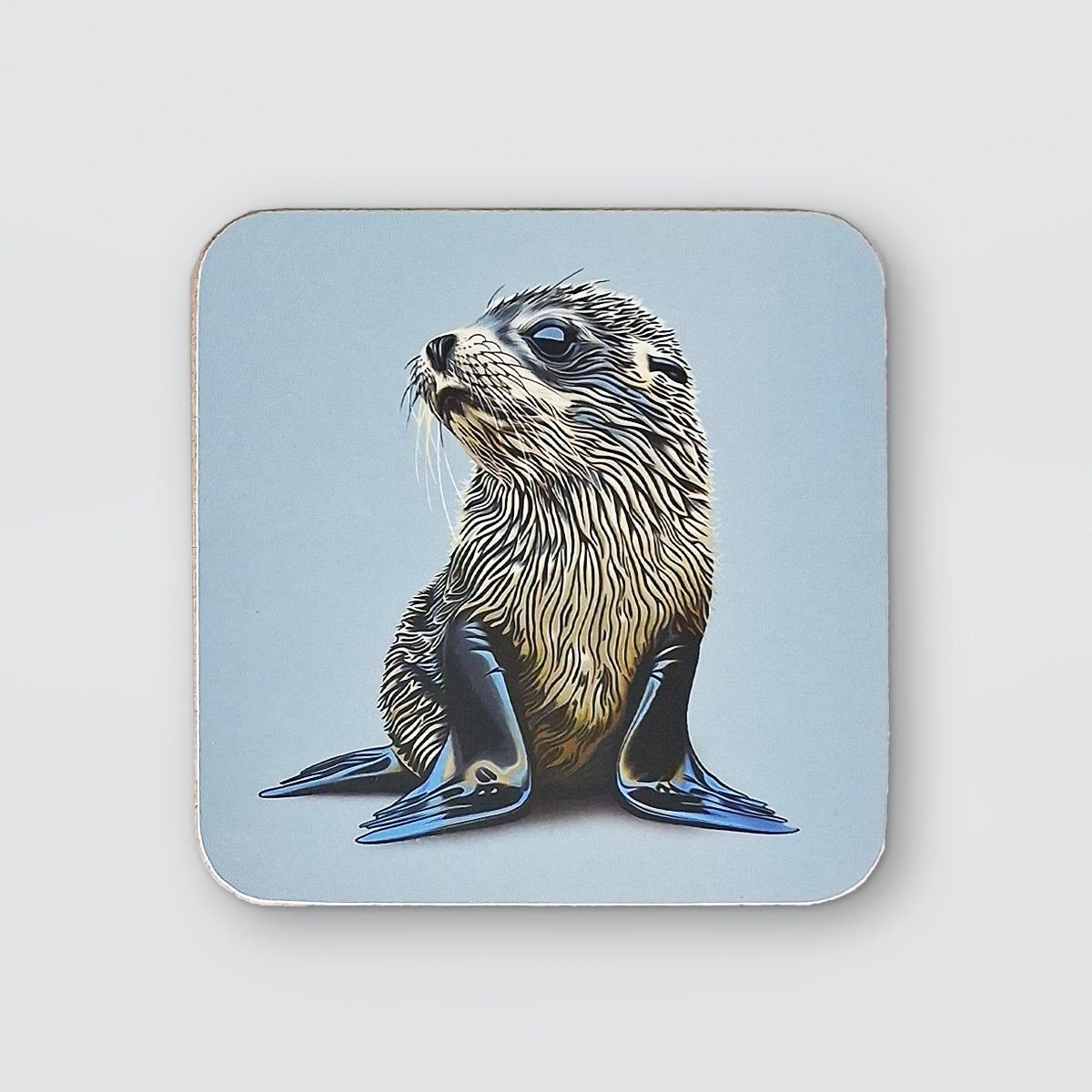 Cork Coaster - Blue Seal