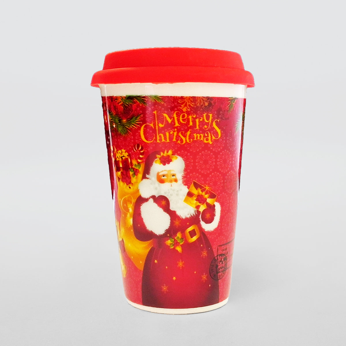 Christmas Travel Mug - Santa With Gifts