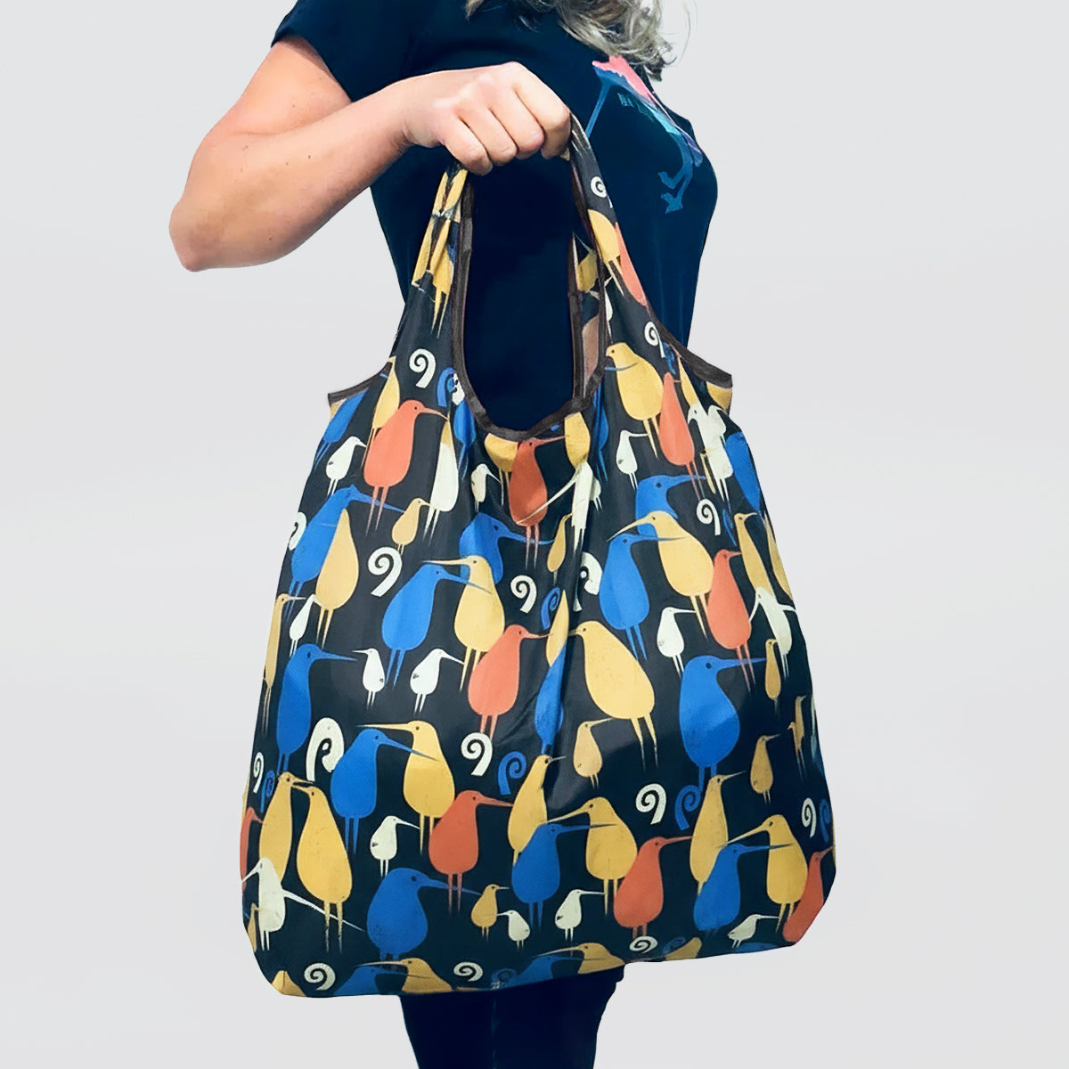 Wild Kiwi Packable Pocket Shopping Bag - Kiwi