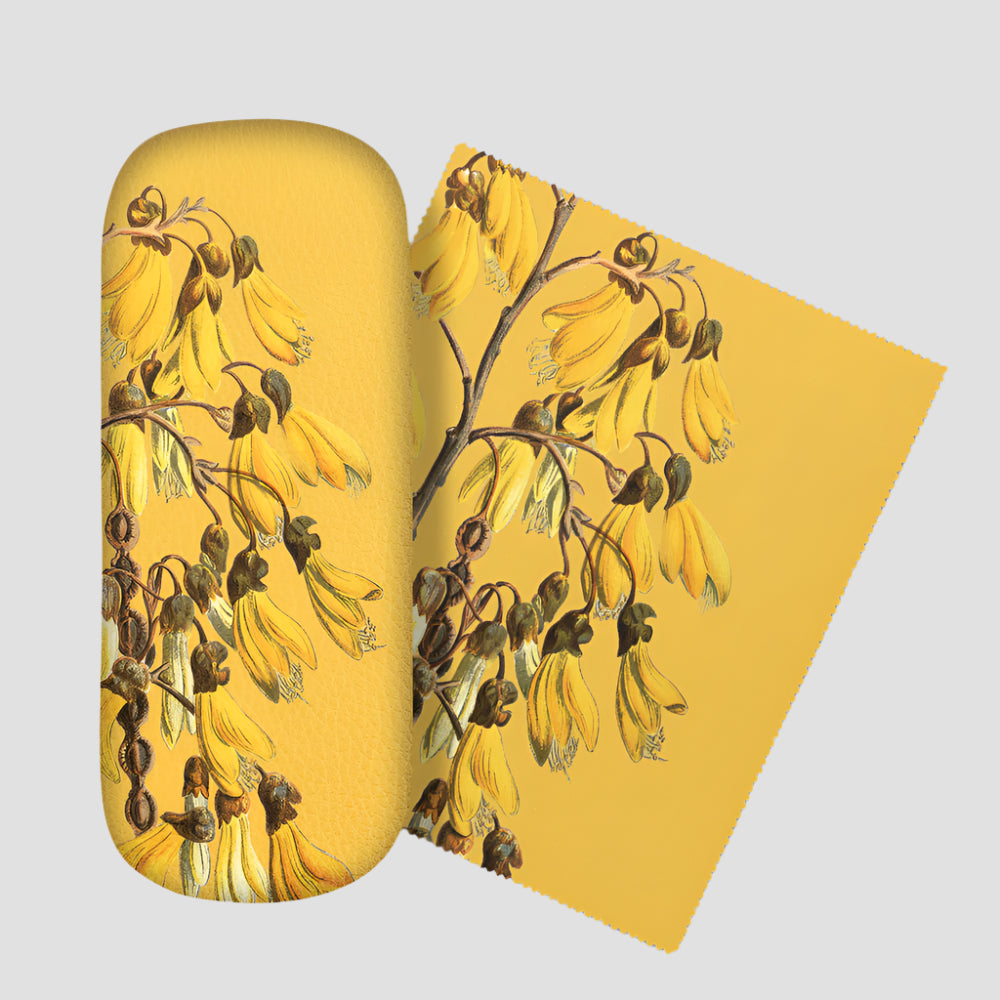 Kiwiana Glasses Case - 'Kowhai'