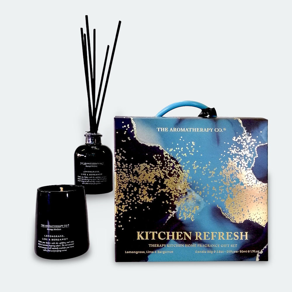 The Aromatherapy Co. Diffuser & Candle Gift Set - Kitchen Refresh