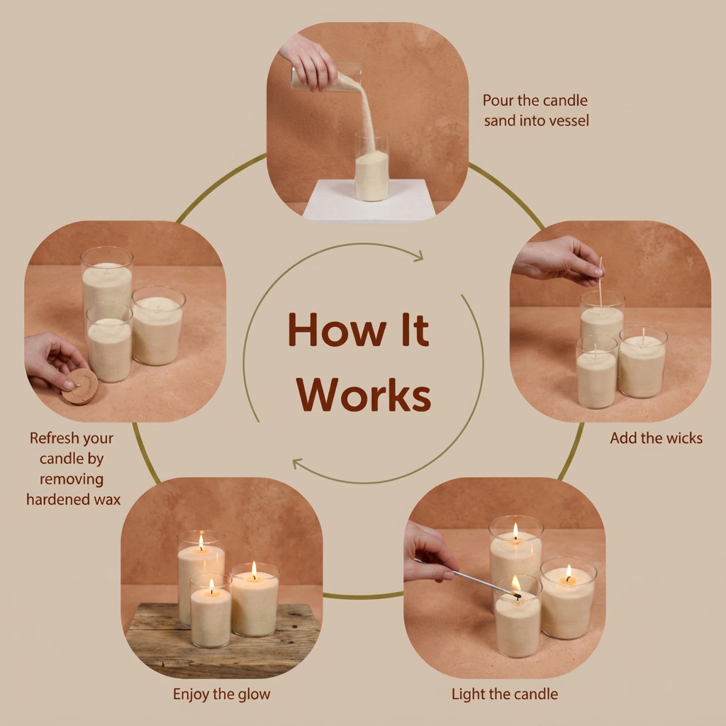 DIY Candle Wax Sand Refills