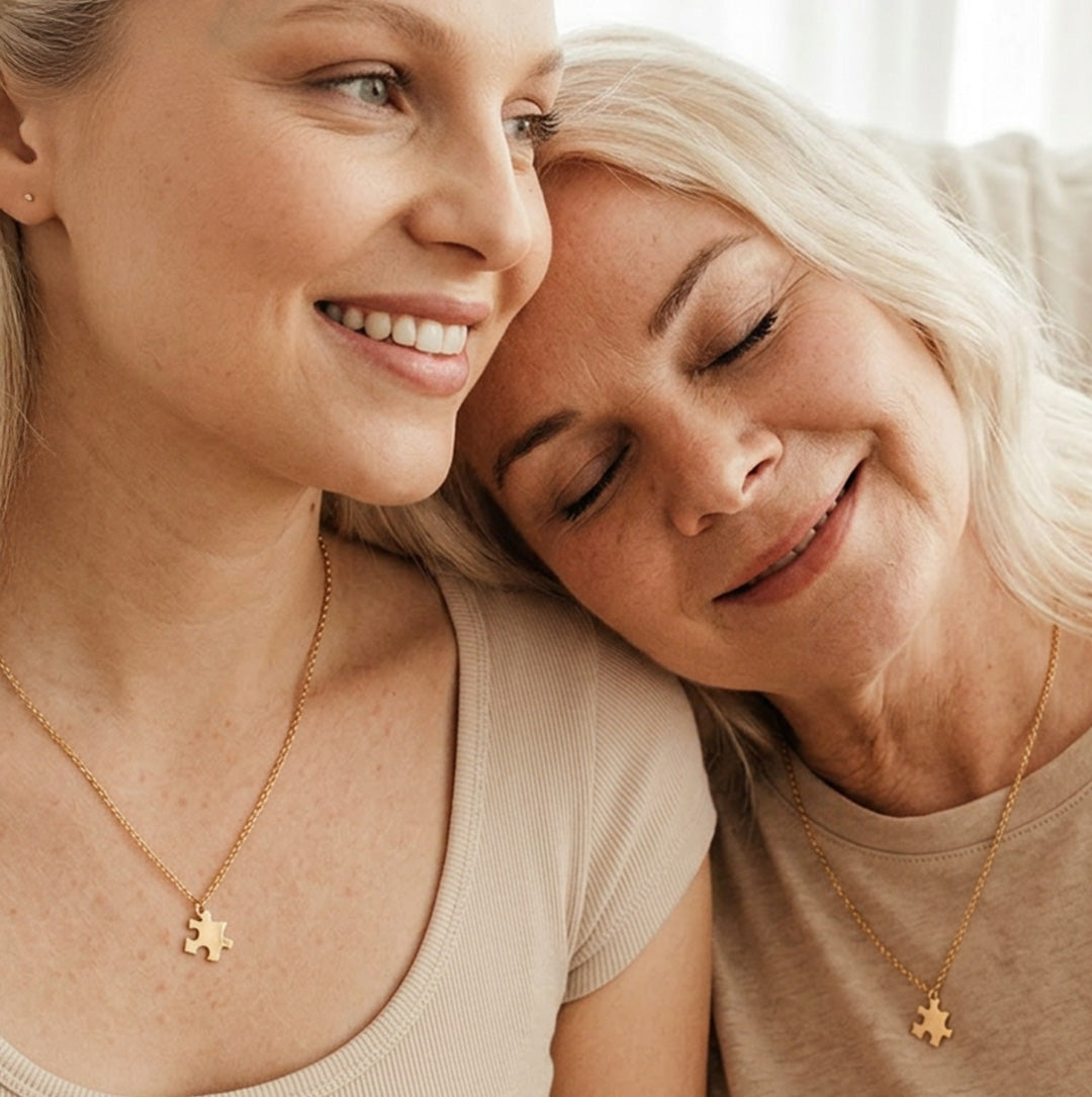 Lilly&Mae - 'Puzzle Pieces' Matching Necklaces