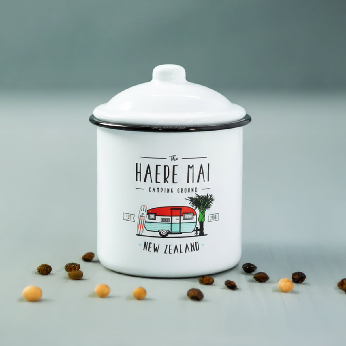 Moana RD - Heare Mai Enamel Canister