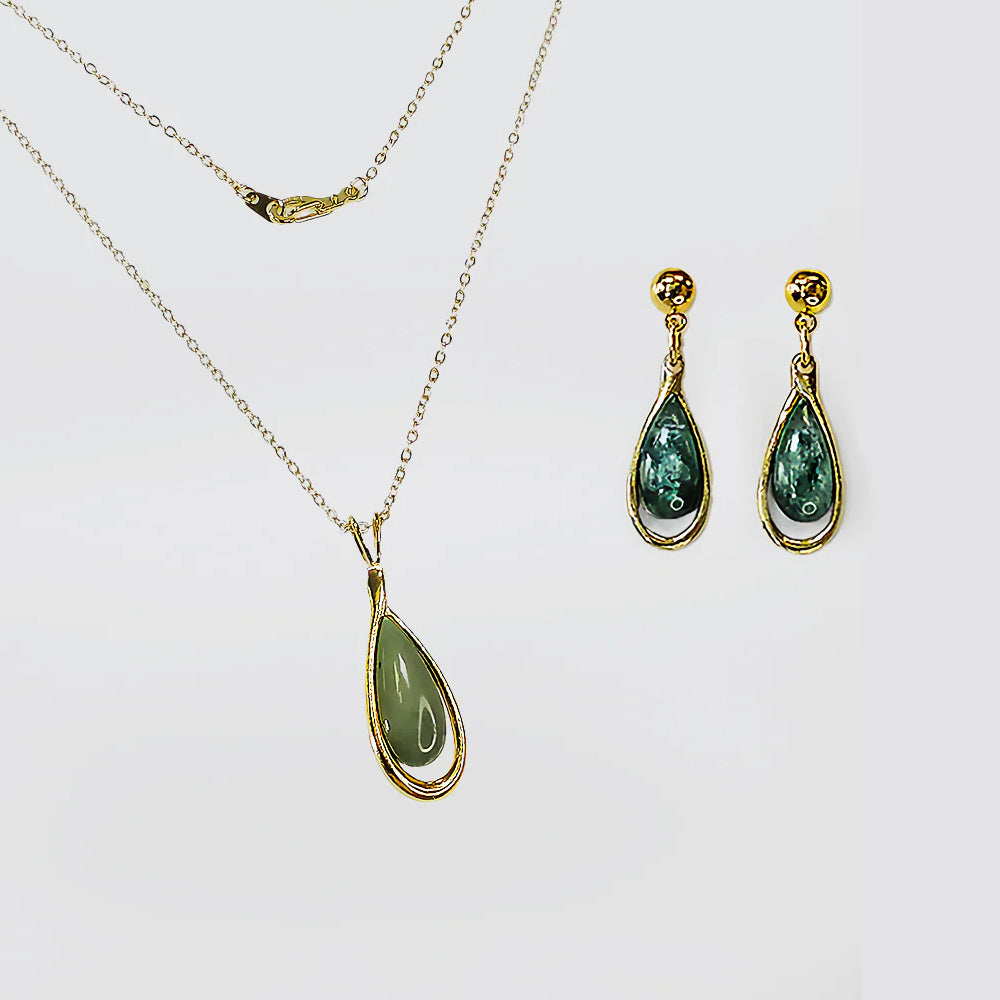 NZ Pounamu - 'Rounded' Gift Set
