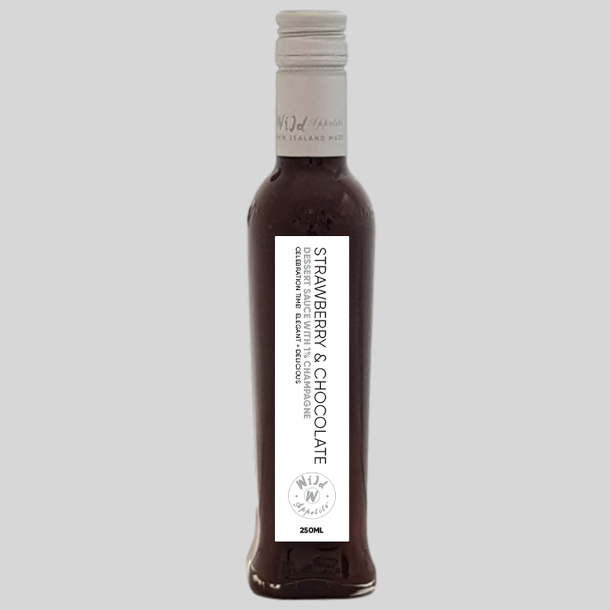 Wild Appetite - Strawberry and Sparkling Wine Chocolate Sauce - 250ml