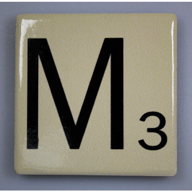 Magnetic Scrabble Letter - "M"