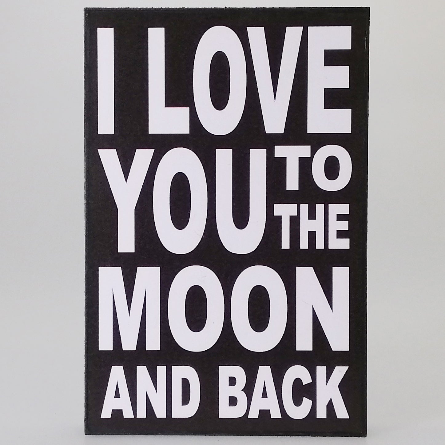 Small 'Moon and Back' Plaque Sign
