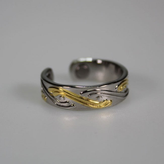Kia Ora Weave Pattern Copper Magnetic Ring