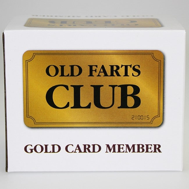 Boxed Mug - 'Old Fart's Club - Gold Card Member'