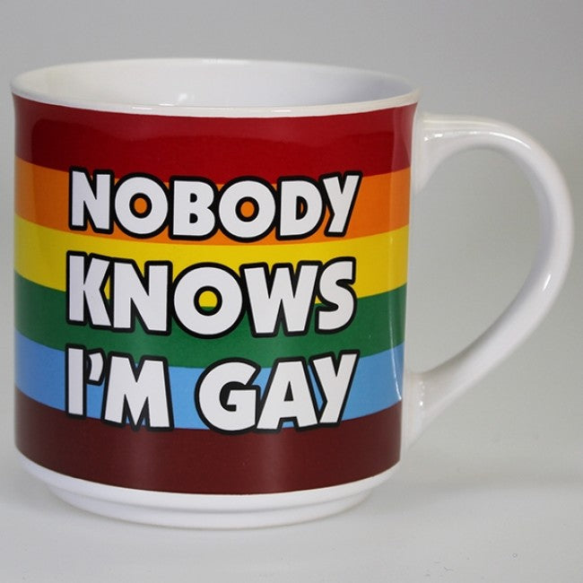 Boxed Mug - 'Nobody Knows I'm Gay'
