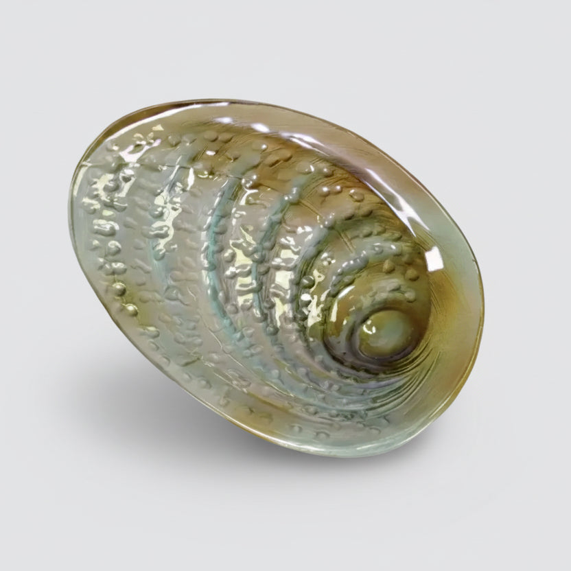 Glass Paua-look Bowl - 43cm
