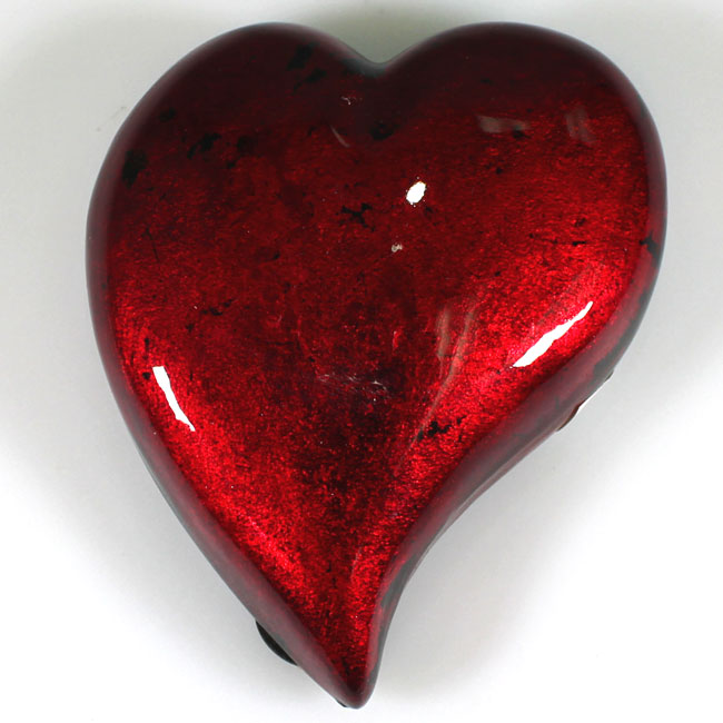 Red Mottle Heart - Small