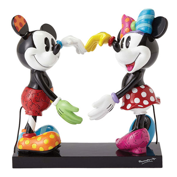 Britto - Disney - Minnie and Mickey Mouse Making a Heart Figurine