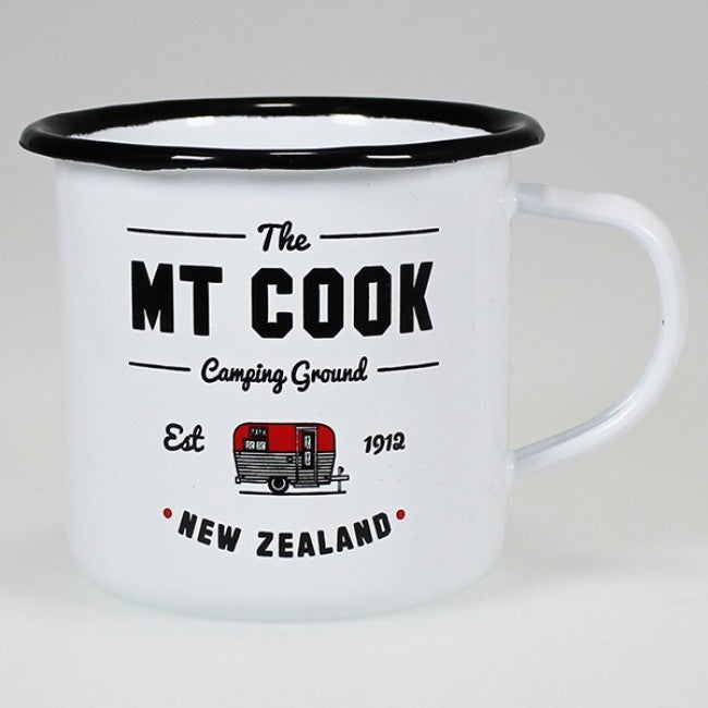 Moana Rd. - The Mt. Cook Camping Ground - Enamel Mug - 10cm