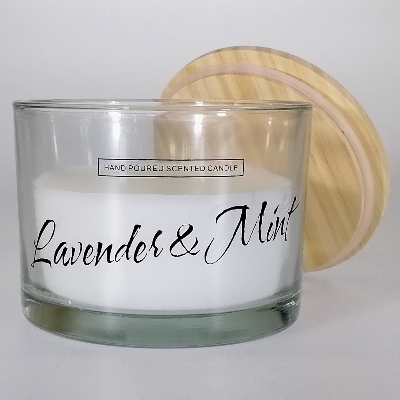 Glass Candle - Lavender & Mint