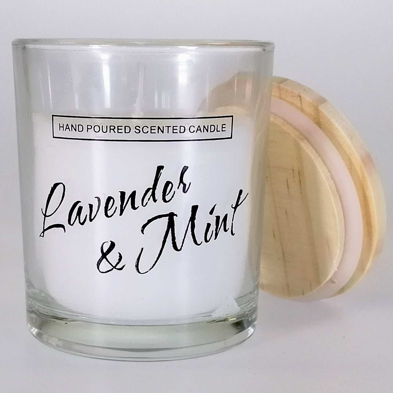 Small Glass Candle - Lavender & Mint