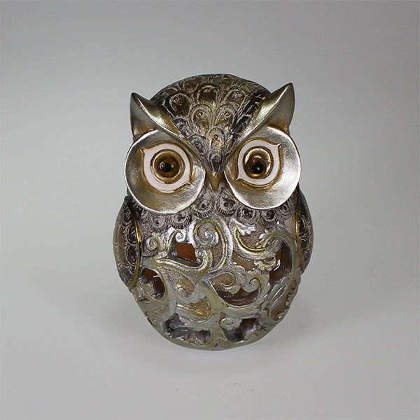 Owl with LED Lights Decor (11cm)