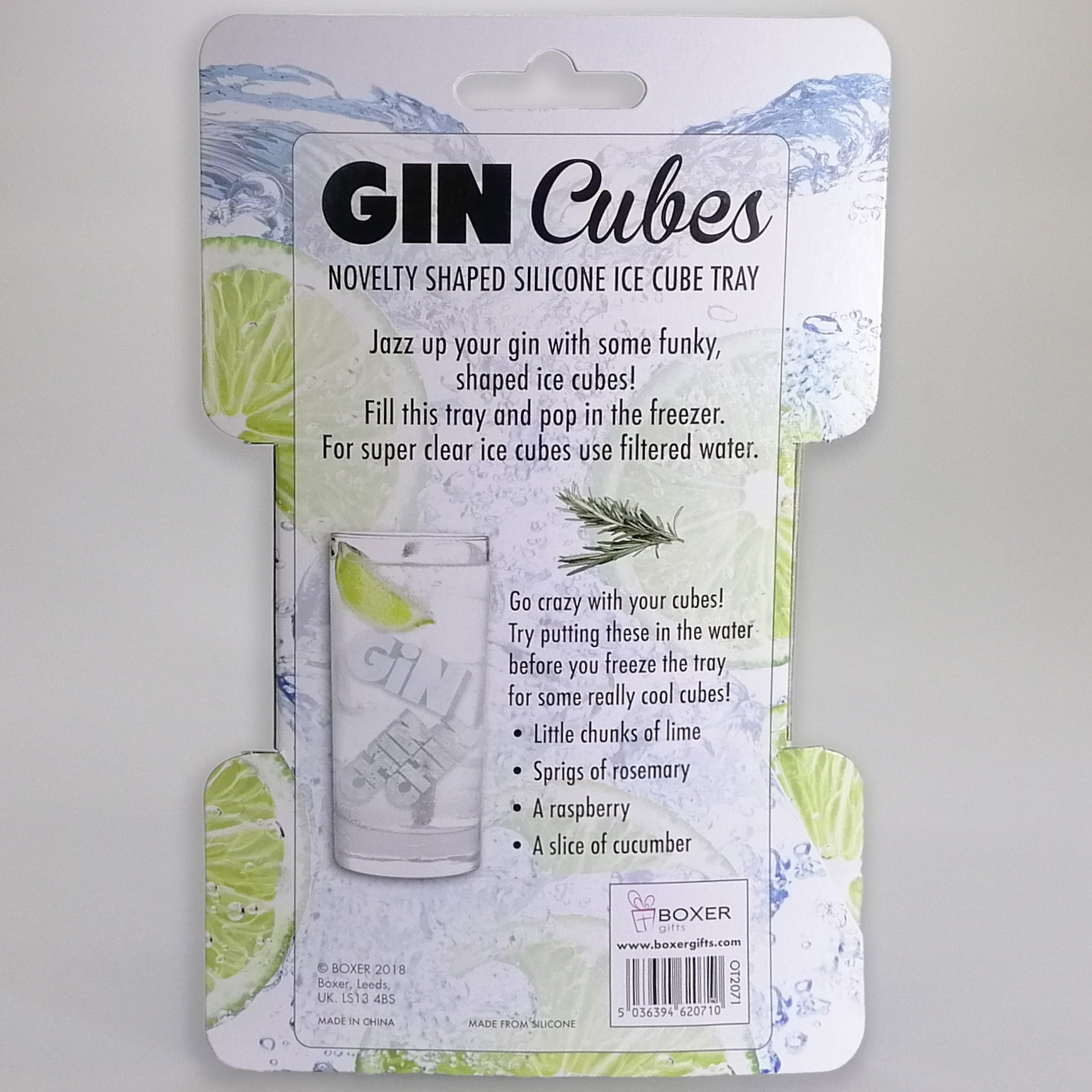 Gin Cubes' Novelty Shaped Ice Cube Tray