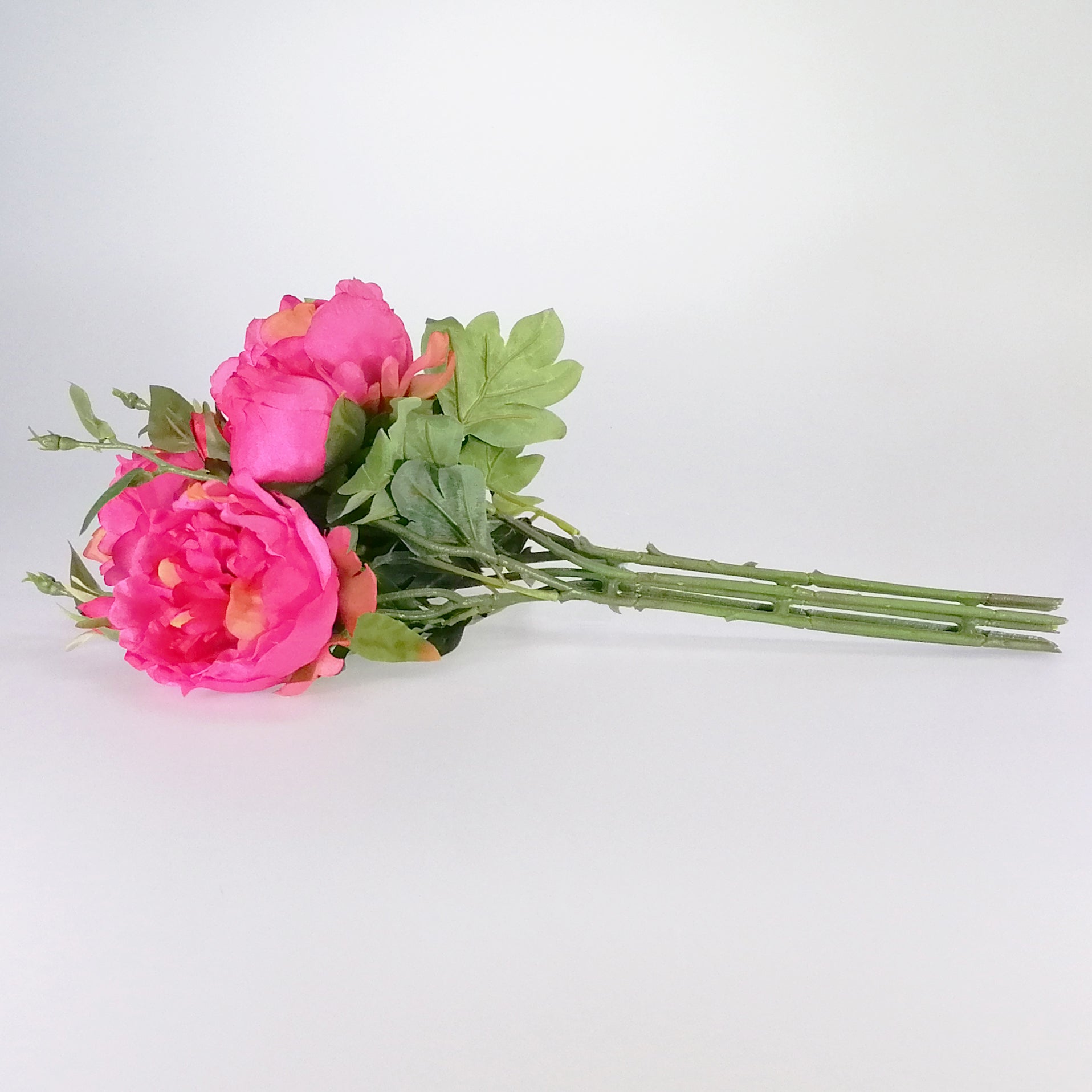 Artificial Flowers - Peony Bunch - Hot Pink