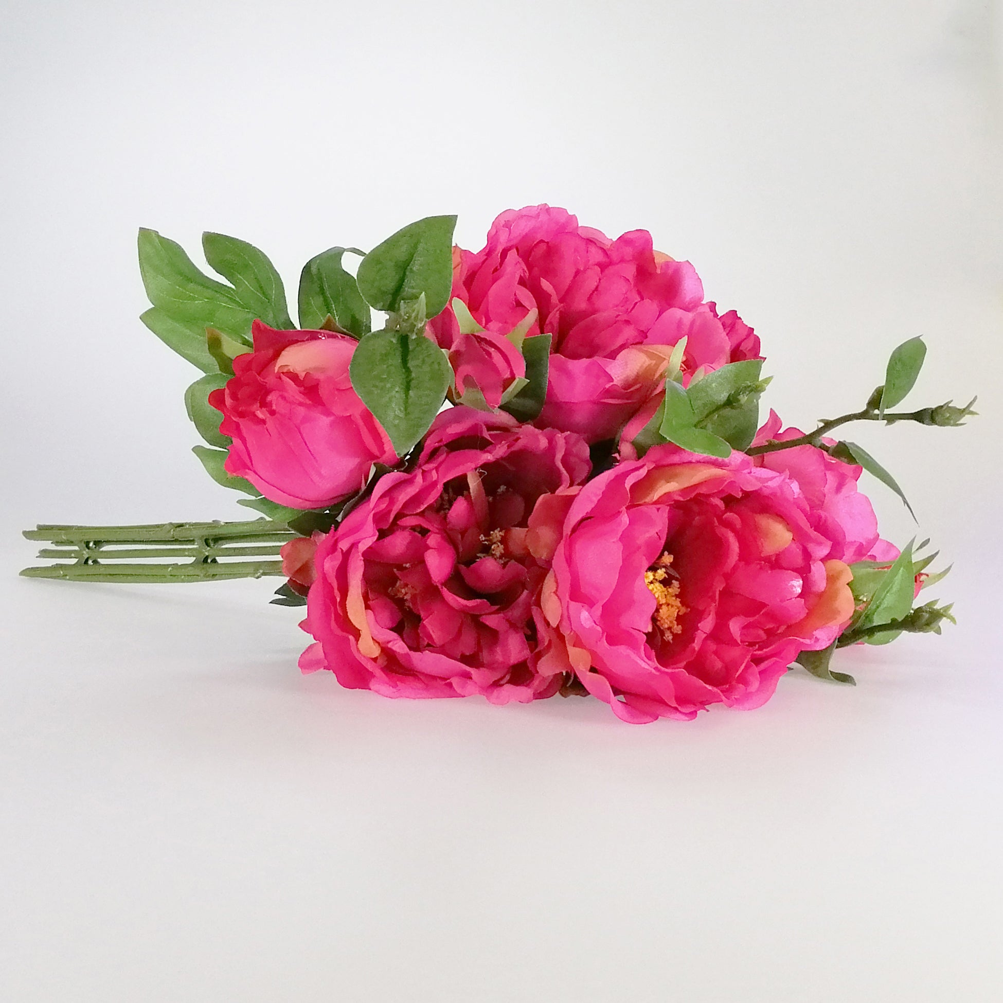 Artificial Flowers - Peony Bunch - Hot Pink