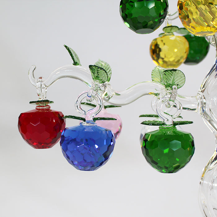18 Apple Multicolour Glass Apple Tree