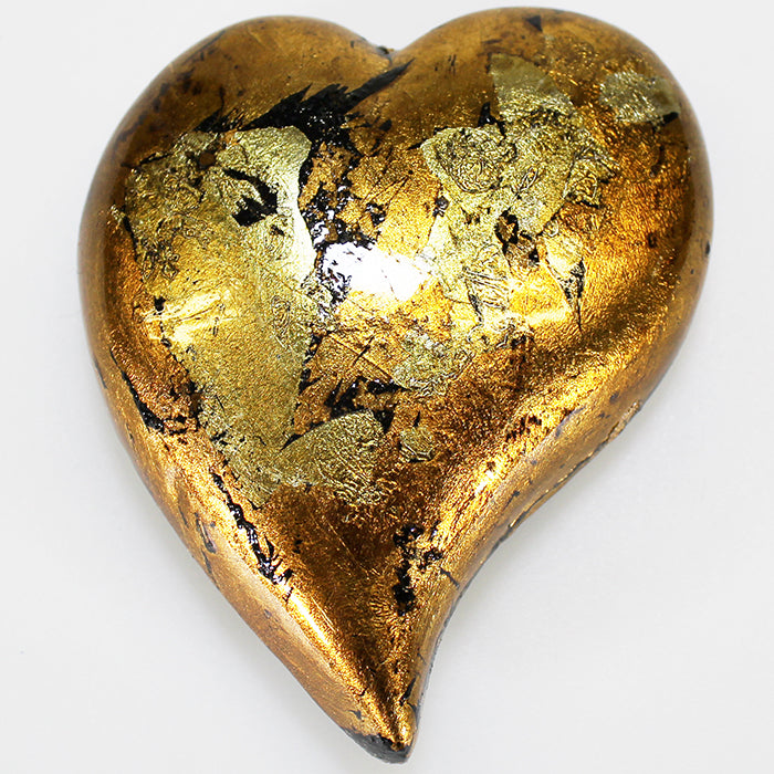 Gold Mottle Heart - Small