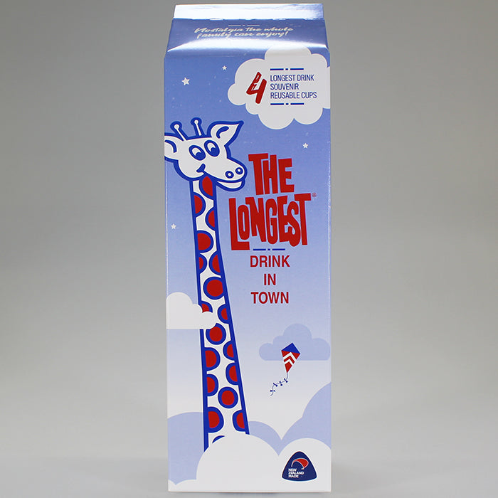 Longest Drink in Town' Milkshake Cups - Set of 4