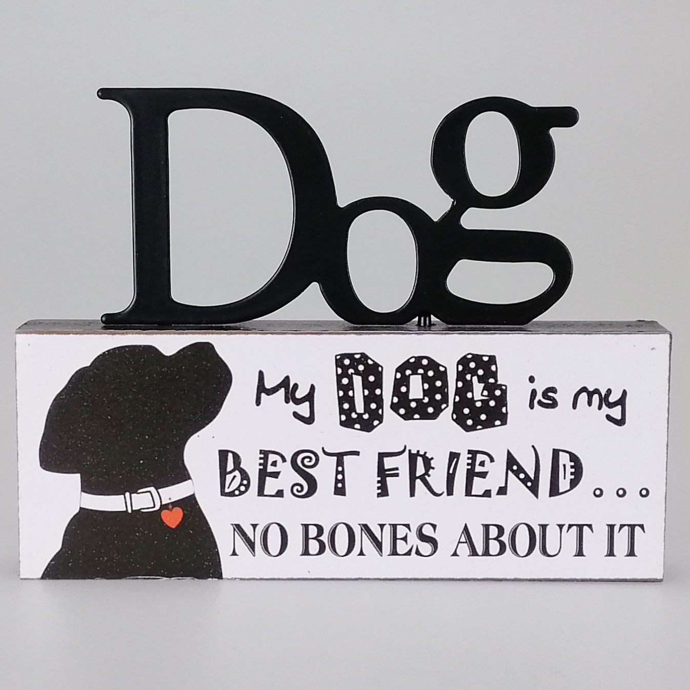 Mini Wood Plaque - Dog