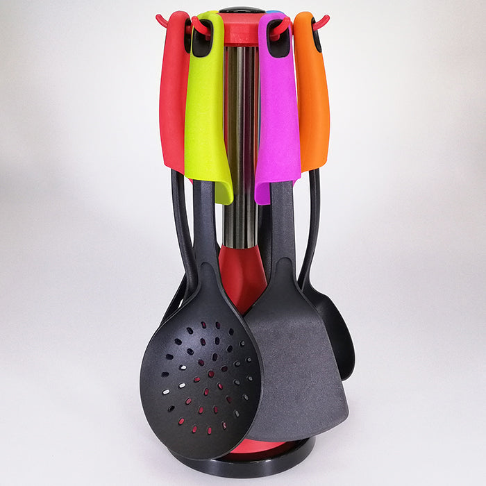 6-piece Nylon Utensil with Stand