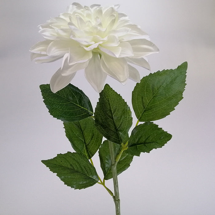 Artificial Flowers - Dahlia Stem - Cream