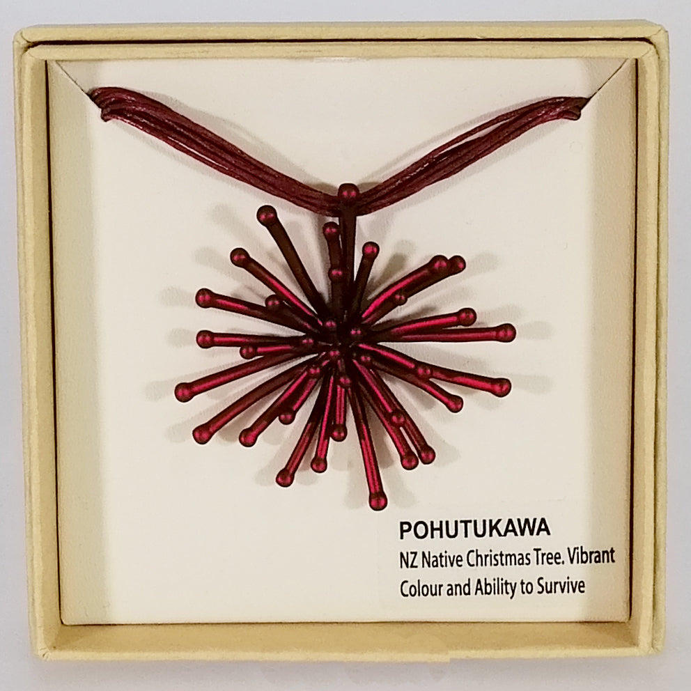 Kiwicraft - Red Pohutukawa Necklace