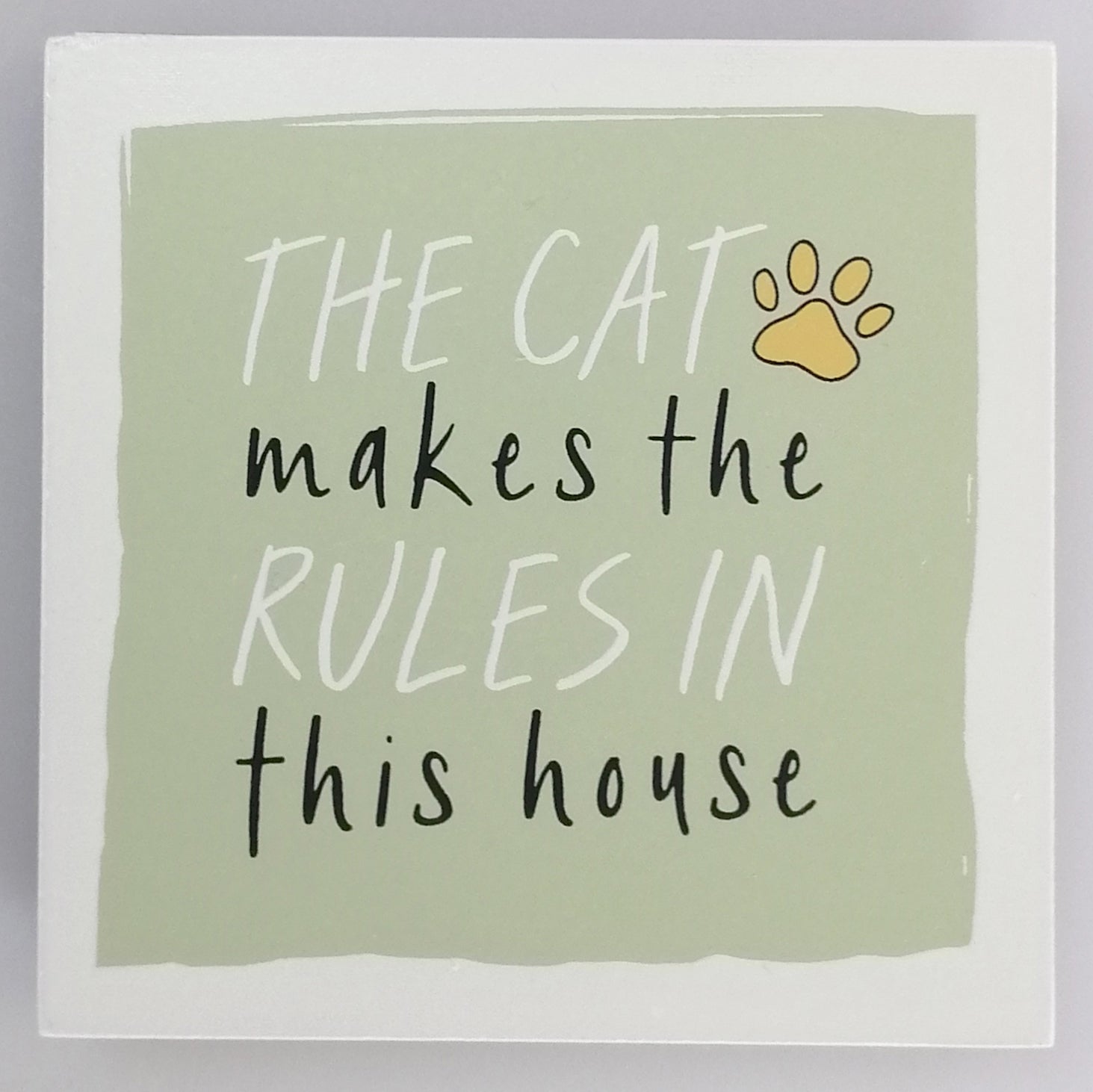 Pet Coaster - Cat Rules