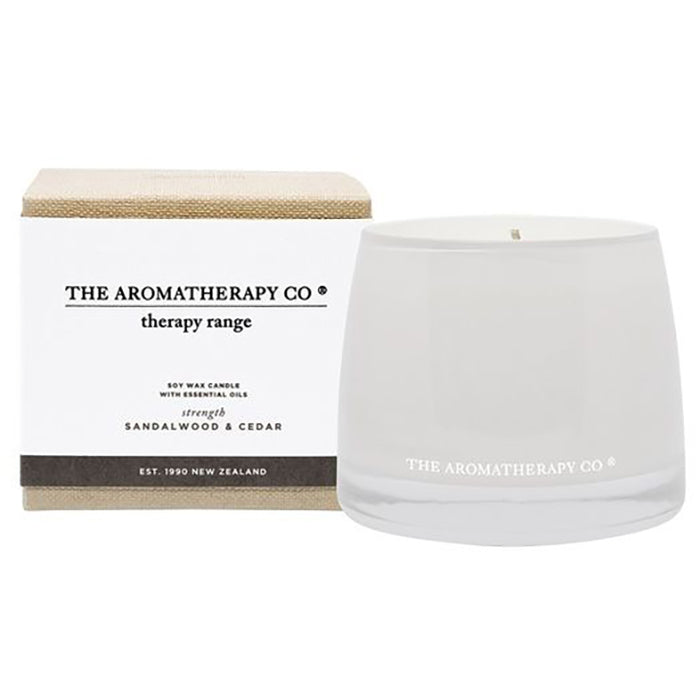 The Aromatherapy Company - Therapy Range 'Strength' - Candle - Sandalwood & Cedar