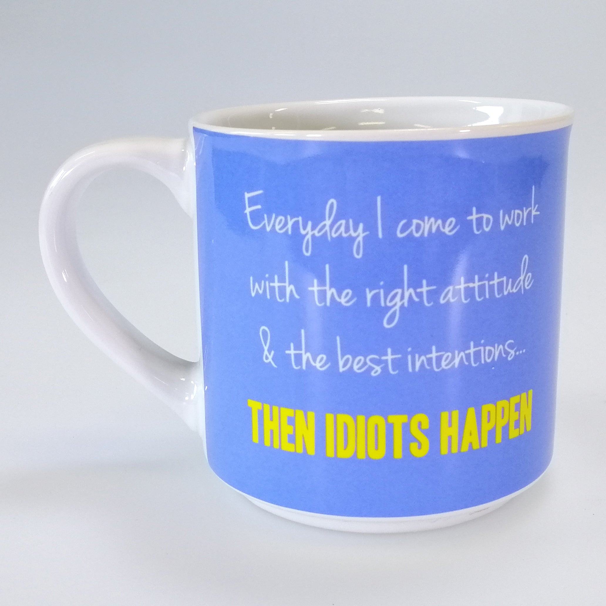 Boxed Mug - 'Idiots Happen...'