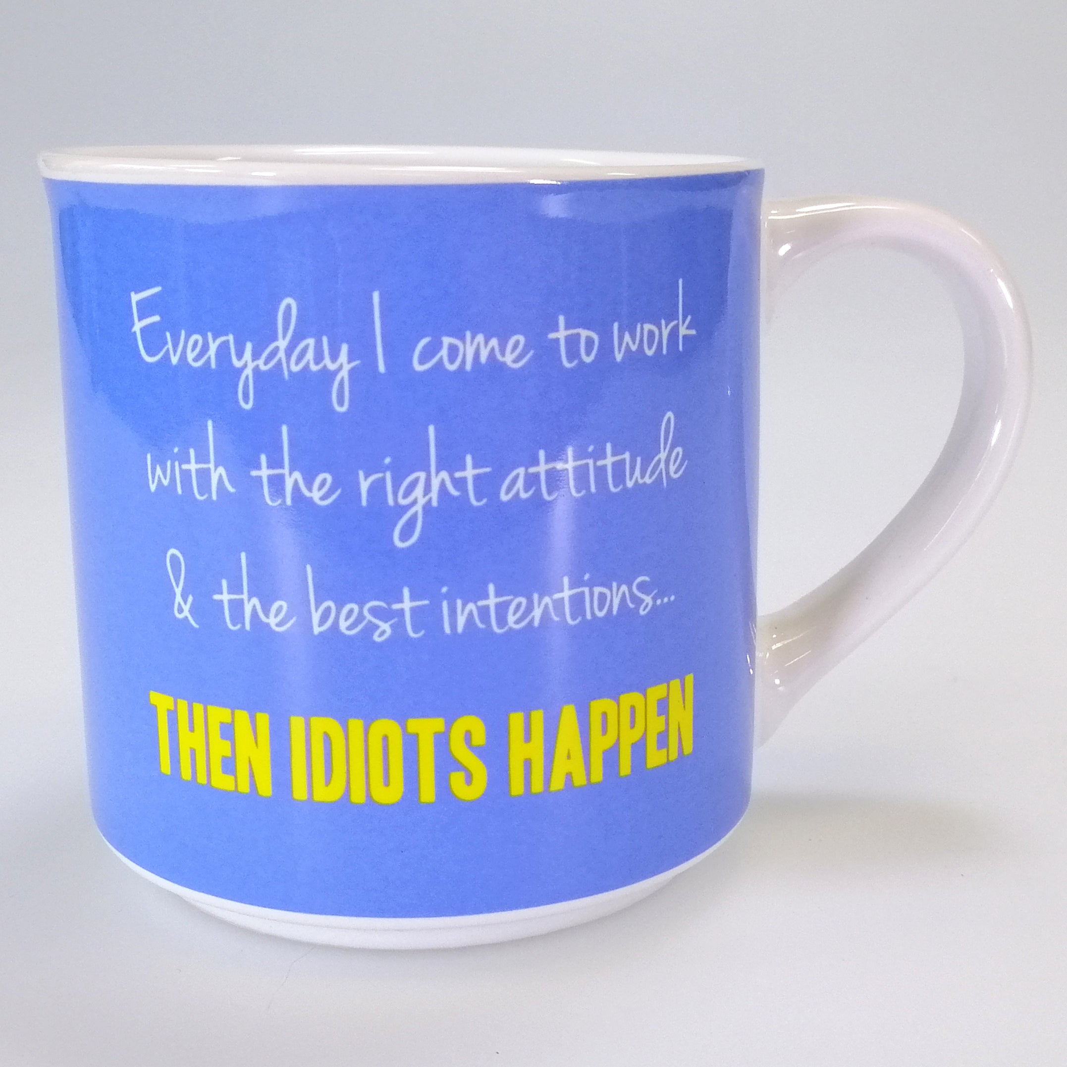 Boxed Mug - 'Idiots Happen...'
