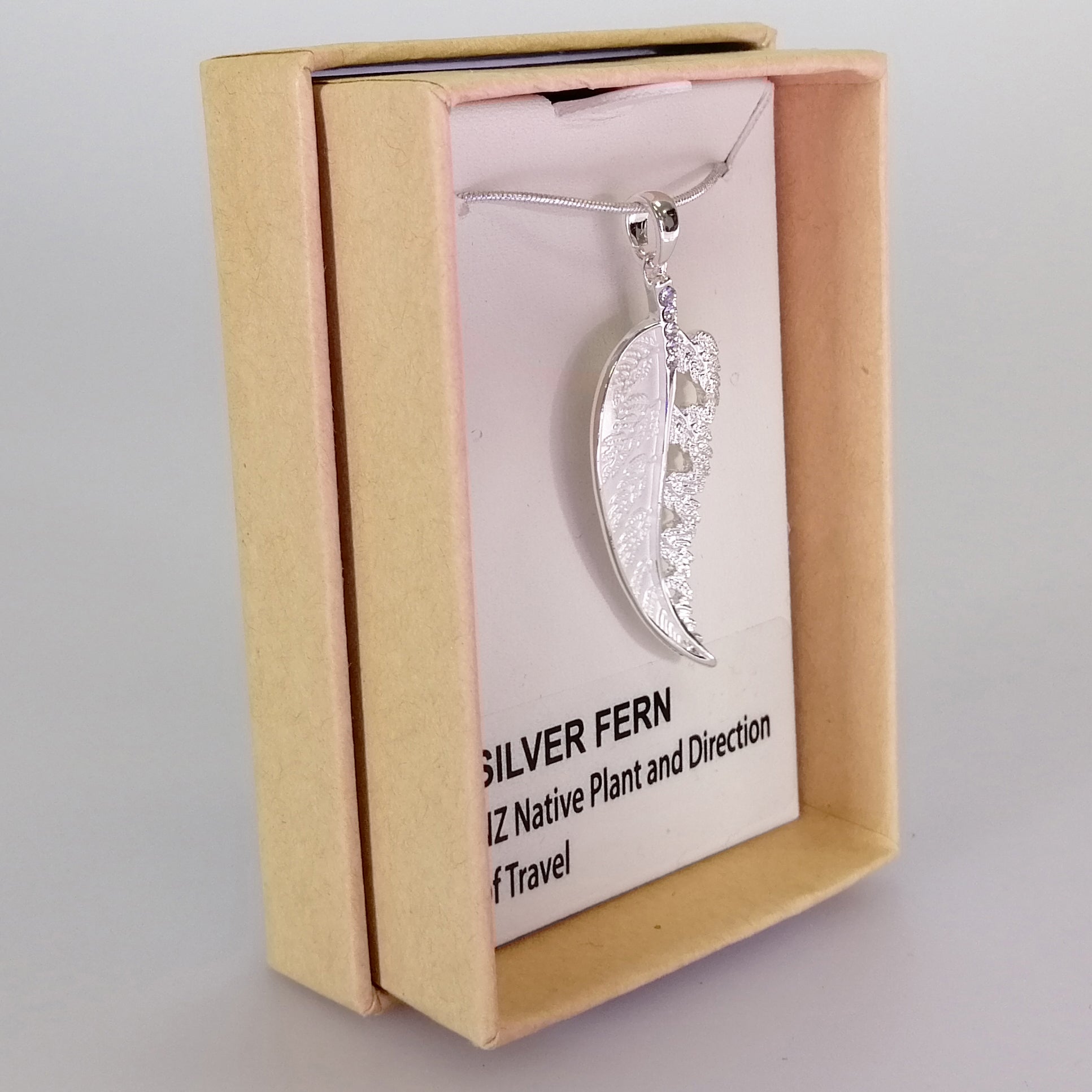 Kiwicraft - Silver-Look Fern Necklace