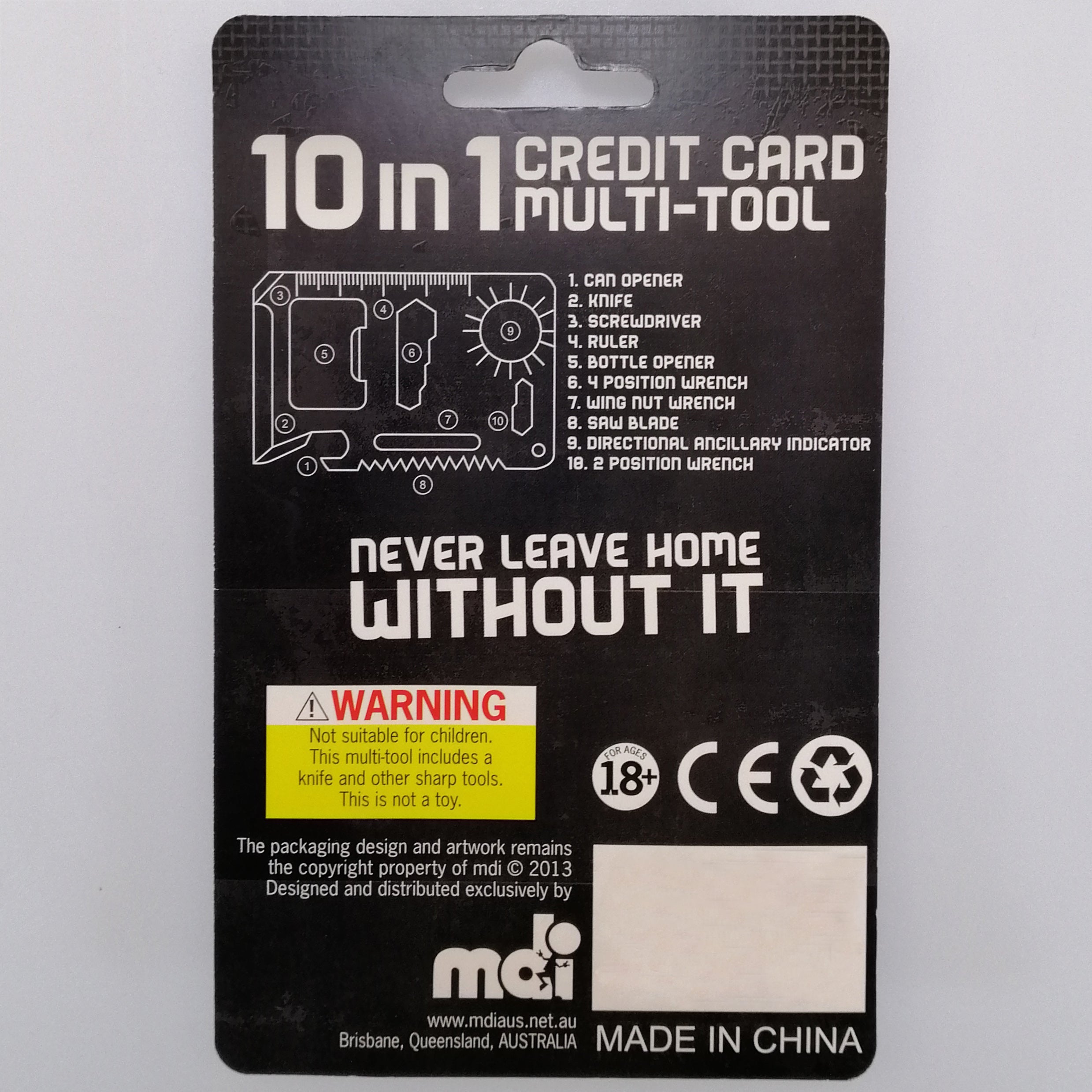 10 in 1 Credit Card Multi-Tool