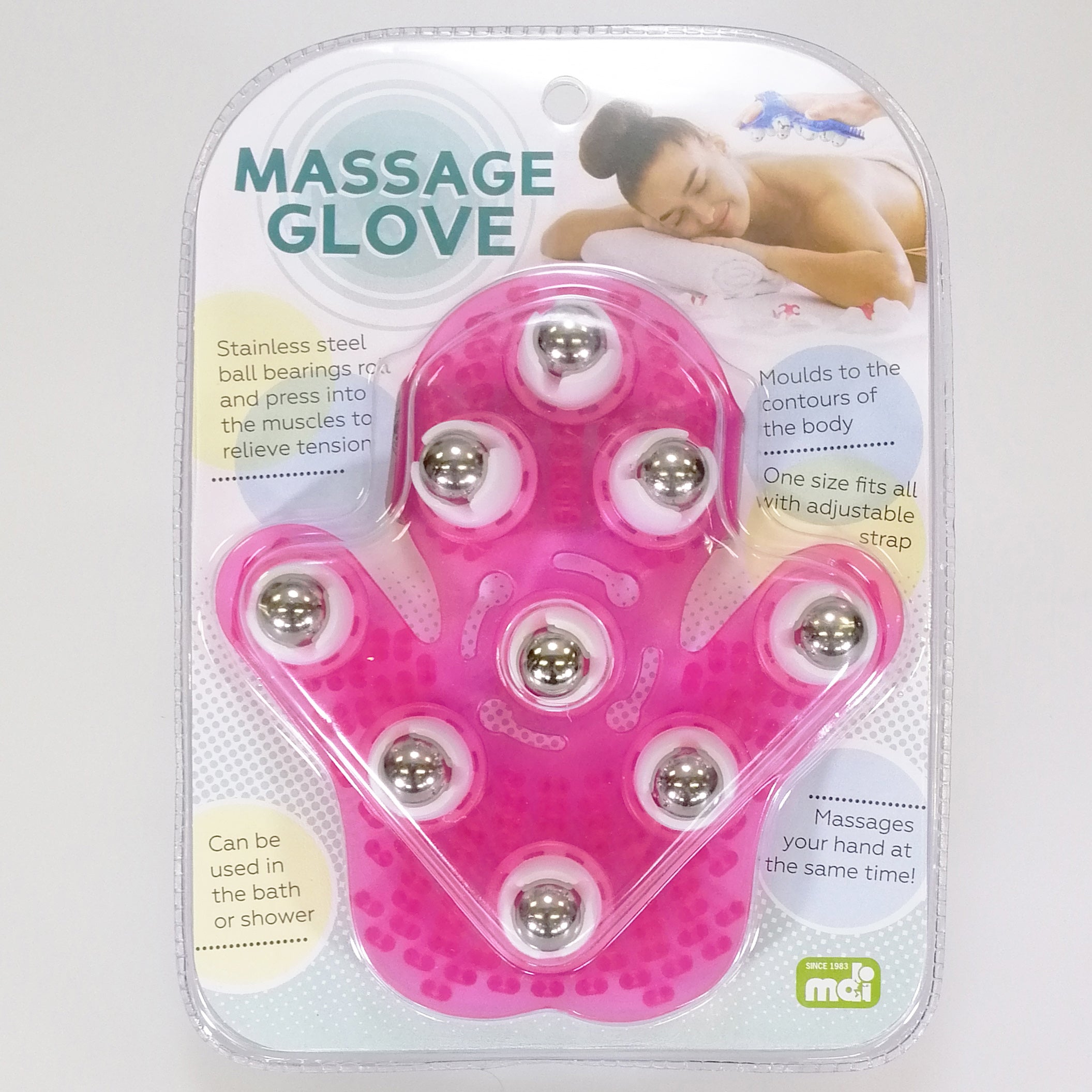 Pink Massage Glove