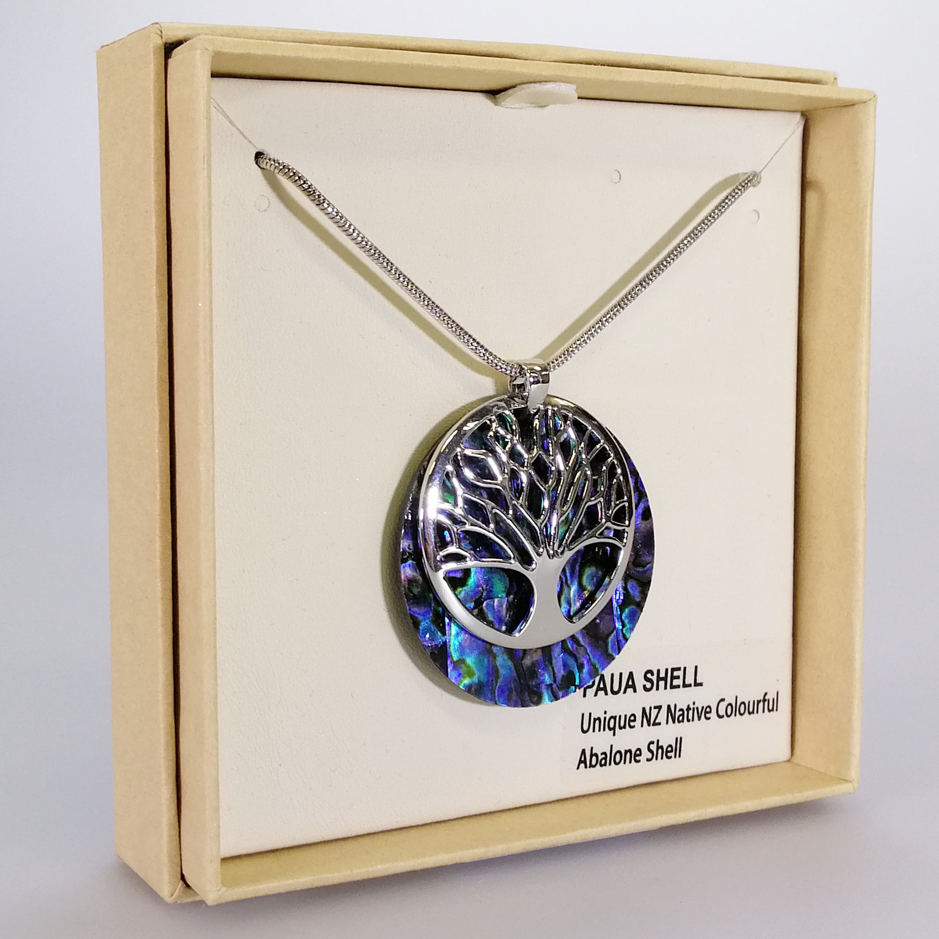 Kiwicraft - Tree of Life Paua Necklace