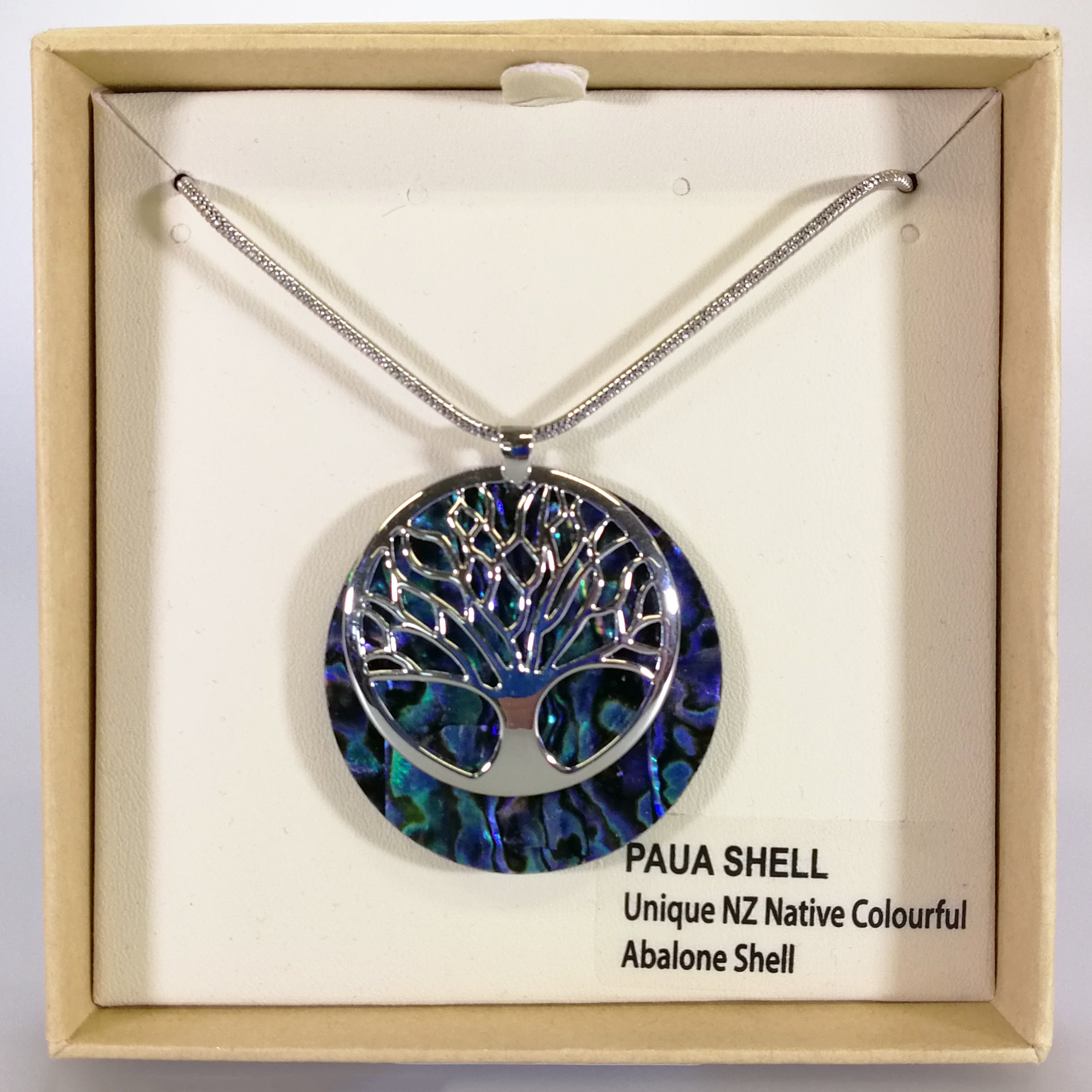 Kiwicraft - Tree of Life Paua Necklace
