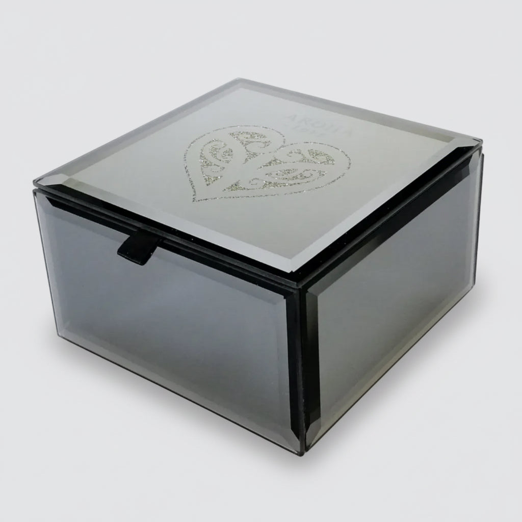 Mirror Multi-Crystal Aroha Medium Trinket Box