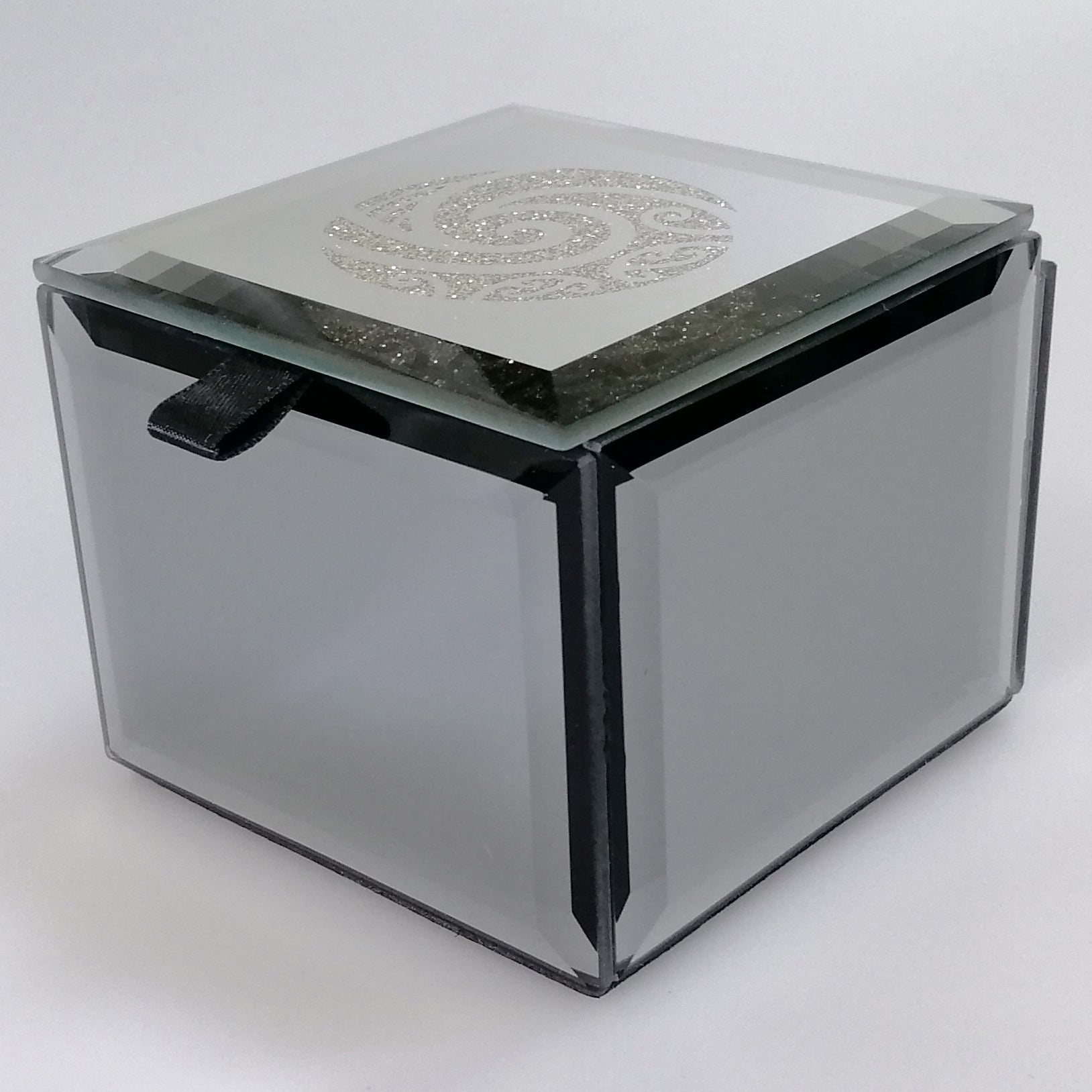 Mirror Multi-Crystal Koru Trinket Box