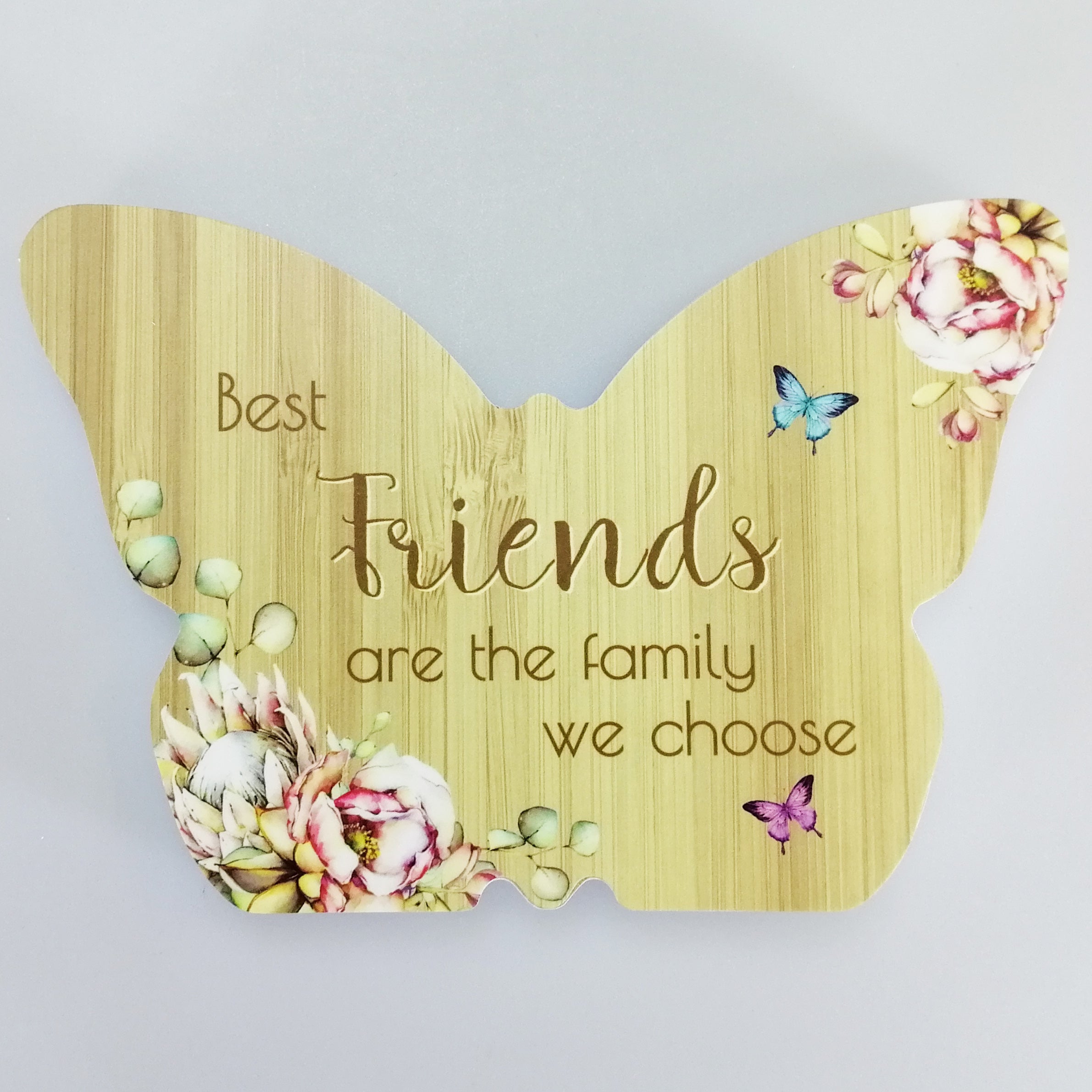 Best Friends' Butterfly Plaque