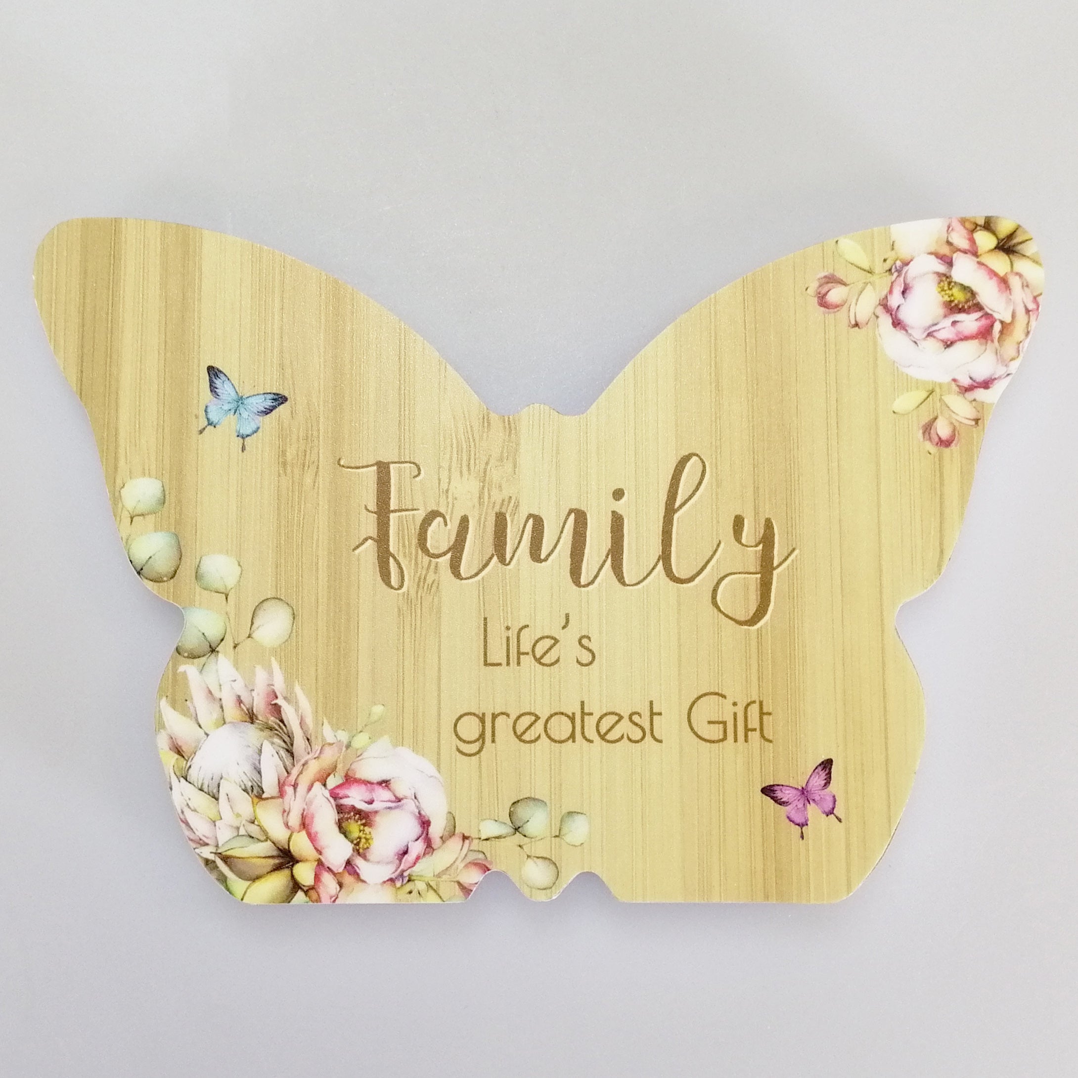 Family' Butterfly Plaque
