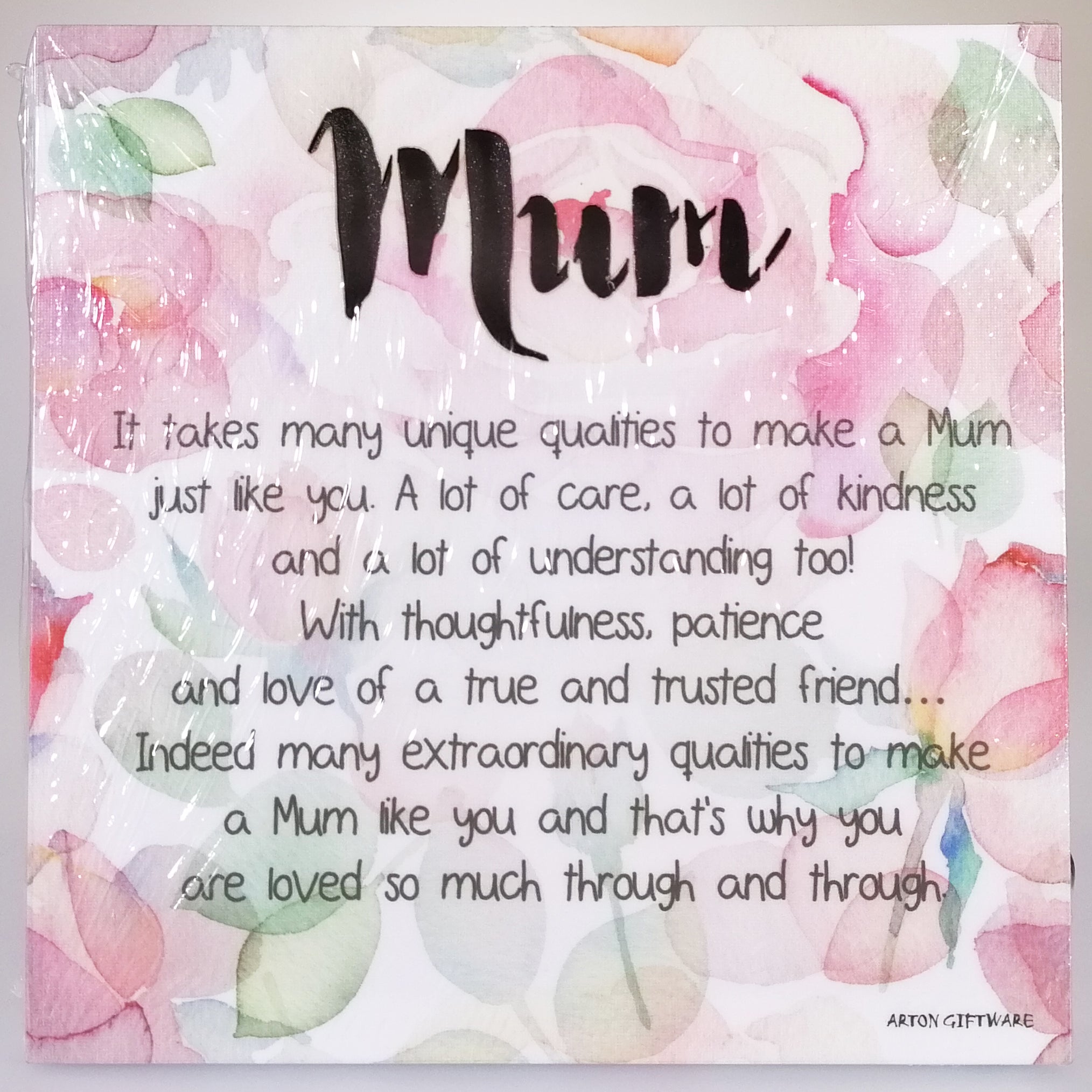 LED Sentimental Plaque - 'Mum'